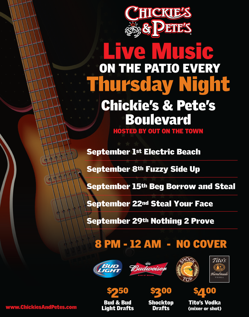 Bands on the Blvd Chickie's & Pete's